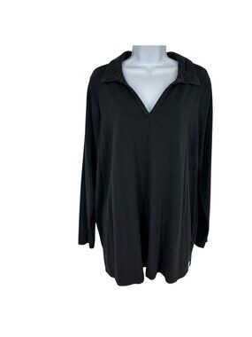 Joan Rivers Wardrobe Builders Long-Sleeve V-Neck Tunic Top Women's Size 1X